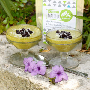 Healthy Vegan Matcha Lime Chia Pudding