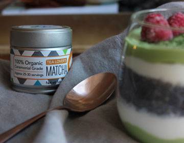 Matcha Coconut Chia Pudding Whip Recipe and Tin