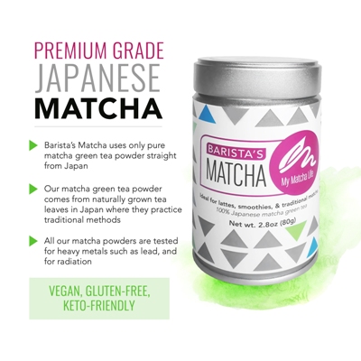 Barista's Premium Japanese Matcha Features