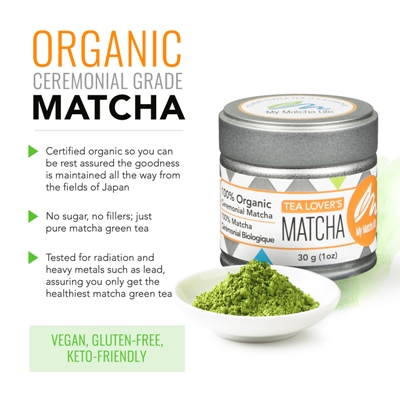 Tea-Lovers Organic Ceremonial Matcha Benefits