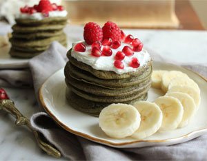 Matcha Buckwheat Pancakes Recipe