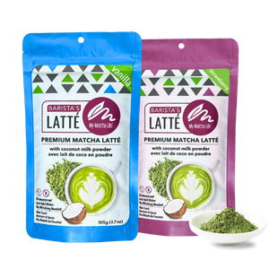 premium matcha lattes made with japanese matcha - unsweetened and low sugar